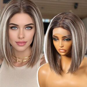 Stylish Brown and Blonde Women's Wig